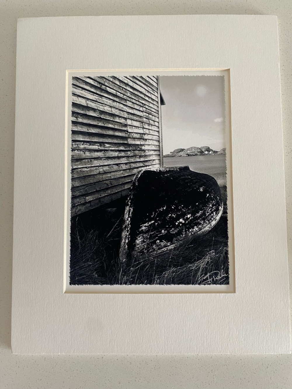 Tilting - Fogo Island Print with Matting (Newfoundland)